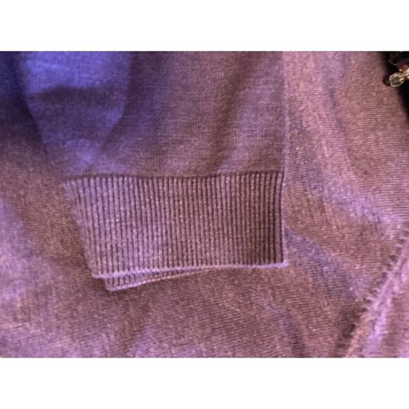 Judith Hart Collection Women's Large Purple Cardigan Jewel Collar Silk Blend - Picture 6 of 9